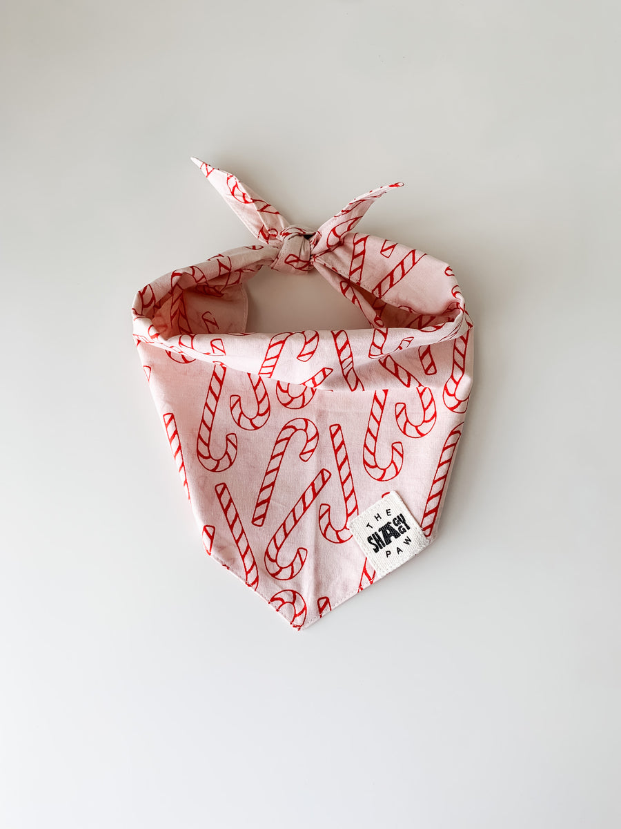 Candy Cane Dog Bandana The Shaggy Paw